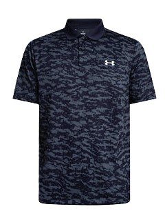 Under Armour Matchplay Printed men's polo, midnight navy