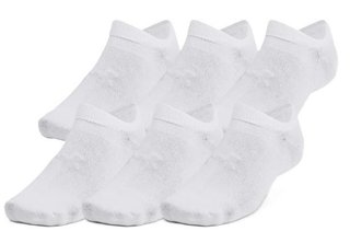 Under Armour Essential No Show unisex socks, white