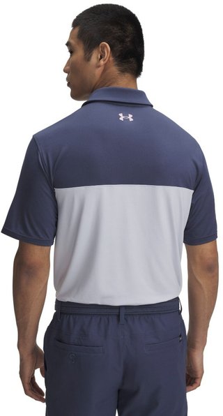 Under Armour T2G Color Block men's polo, downpour gray