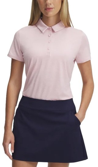 Under Armour Playoff SS women's polo, prime pink
