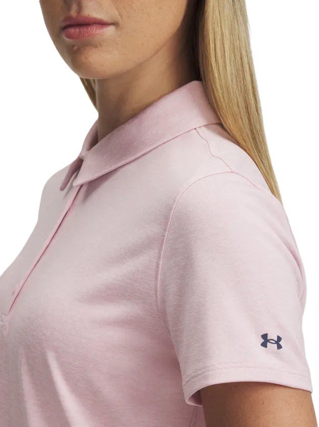Under Armour Playoff SS women's polo, prime pink