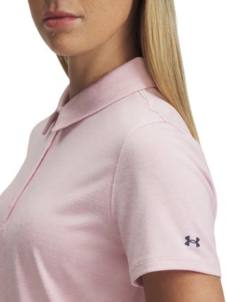 Under Armour Playoff SS women's polo, prime pink