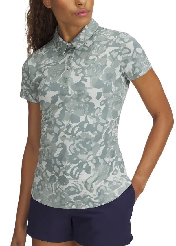 Under Armour Playoff 3.0 Printed women's polo, silica green
