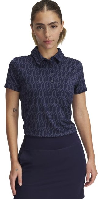 Under Armour Playoff 3.0 Printed women's polo, midnight navy