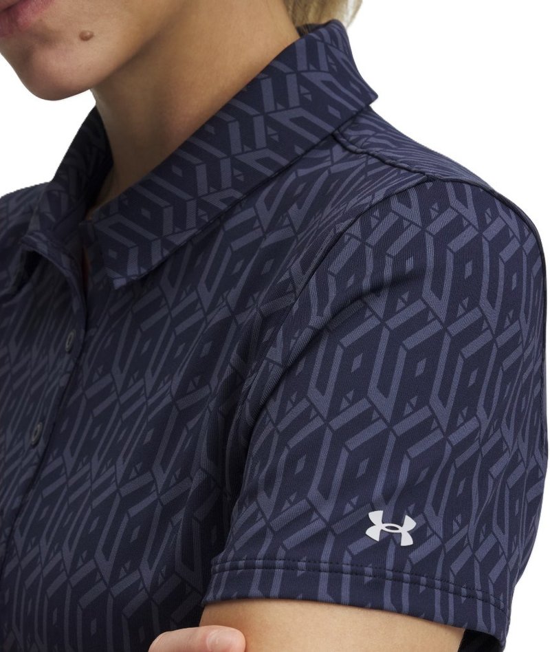Under Armour Playoff 3.0 Printed women's polo, midnight navy