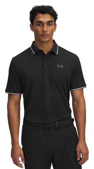 Under Armour Playoff 3.0 Rib men's polo, black