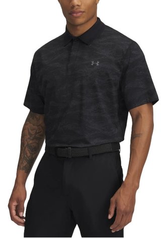 Under Armour Drive Chill Printed men's polo, black