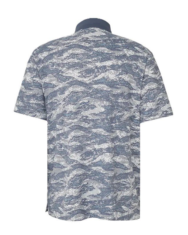 Under Armour Drive Chill Printed men's polo, downpour gray