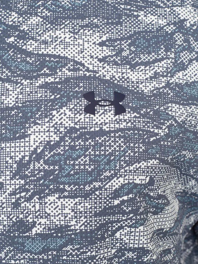 Under Armour Drive Chill Printed men's polo, downpour gray