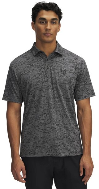 Under Armour Drive Jacquard men's polo, black