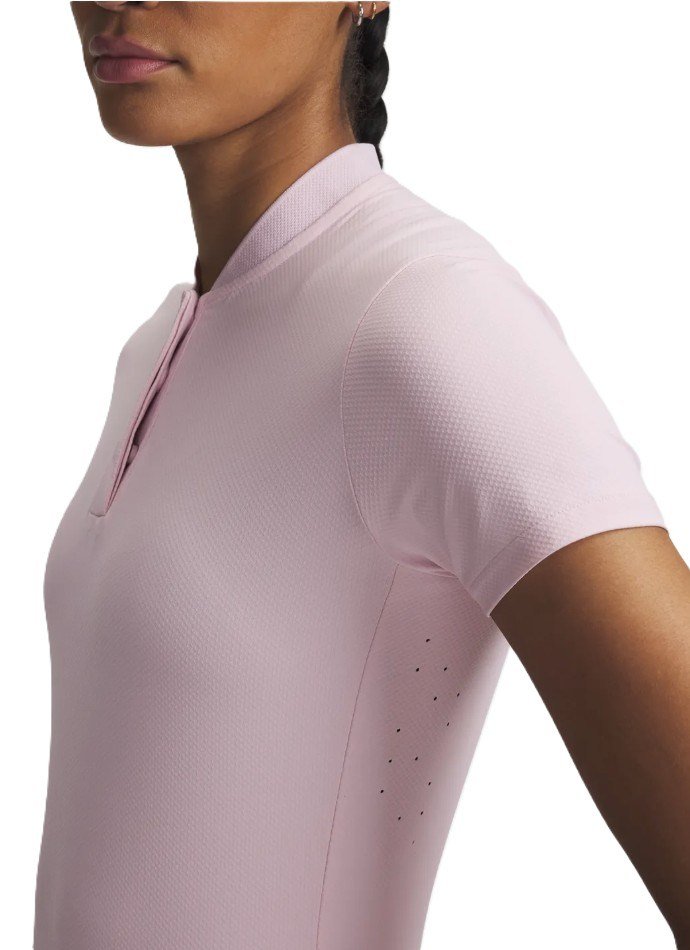 Under Armour Drive Chill SS women's polo, prime pink
