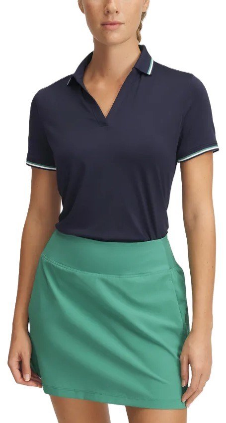 Under Armour Drive SS Rib women's polo, midnight navy
