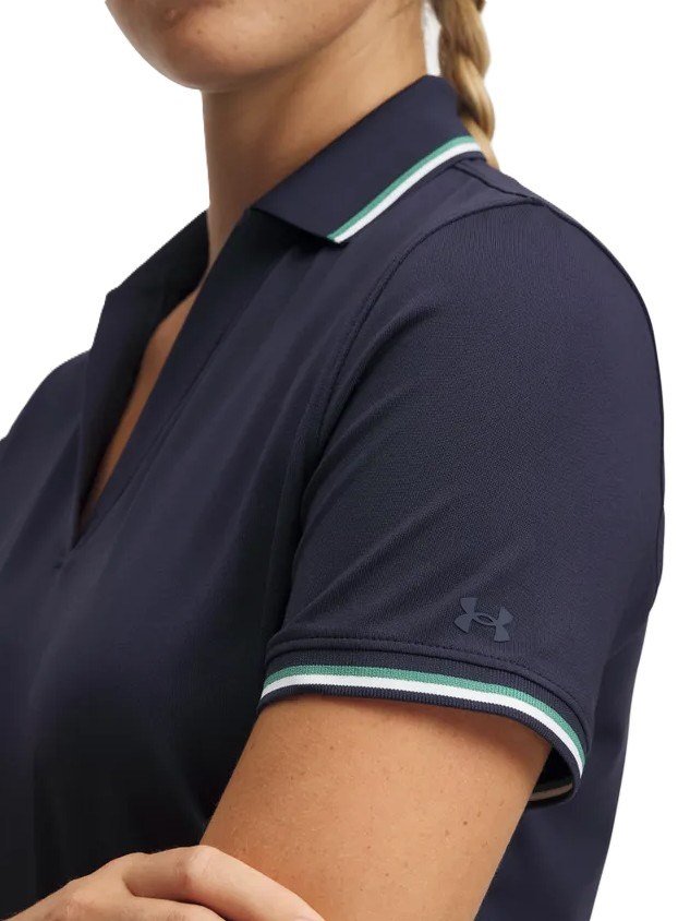 Under Armour Drive SS Rib women's polo, midnight navy