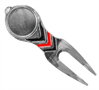 Longridge Apex Arrow Pitchfork + Ball Marker, Silver