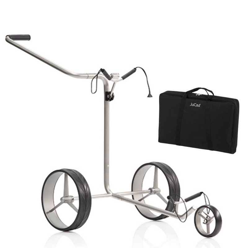 JuCad Titan 3-wheeled manual trolley + carry bag JTT, titanium