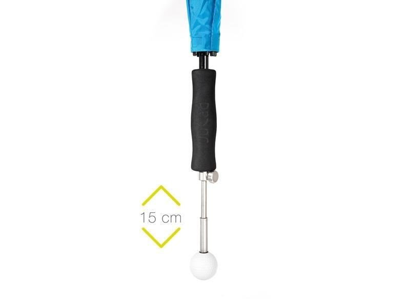 JuCad telescopic golf umbrella 68" with pin, blue