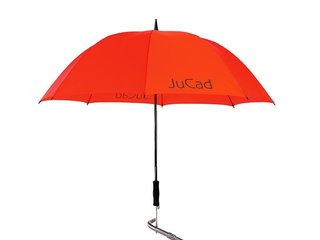 JuCad Telescopic Golf Umbrella 68" with Pin, Red
