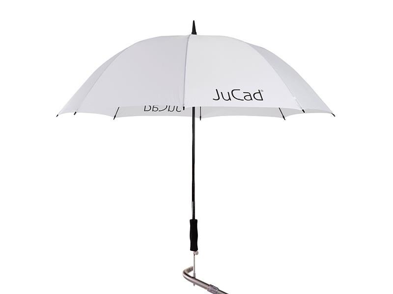 JuCad Telescopic Golf Umbrella 68" with Pin, White