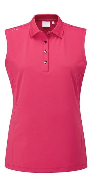 PING Solene sleeveless women's polo, rosebud