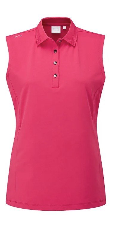 PING Solene sleeveless women's polo, rosebud