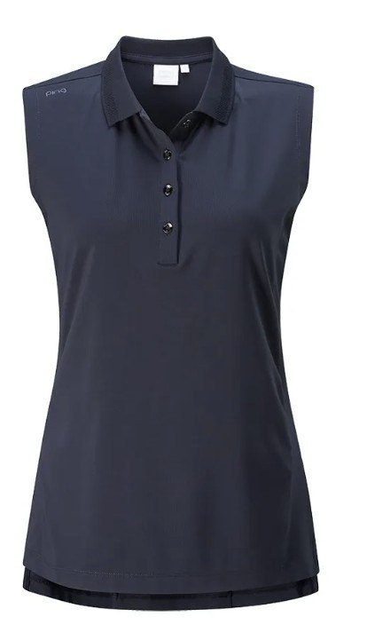PING Solene Sleeveless ladies polo, navy