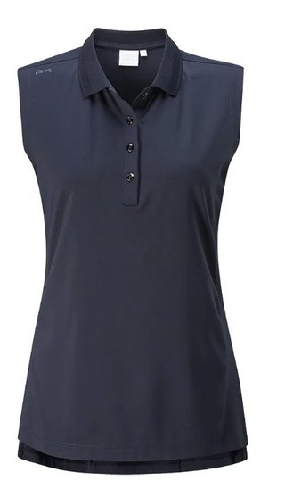 PING Solene Sleeveless ladies polo, navy