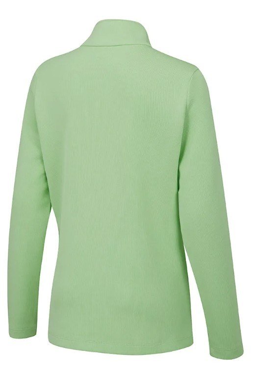 PING Lyla Half Zip Ribbed ladies fleece, mint marl