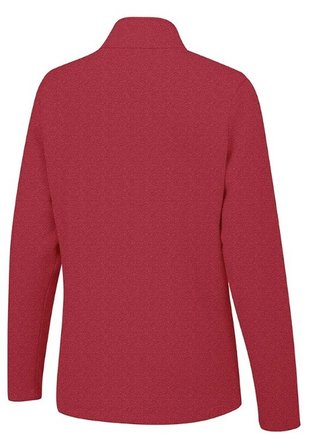 PING Lyla Half Zip Ribbed ladies fleece, rich red marl