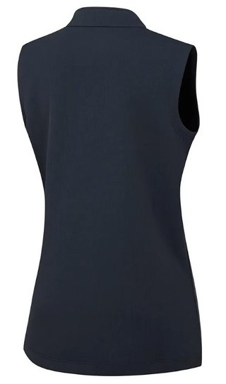 PING Lyla half zip ladies vest, navy