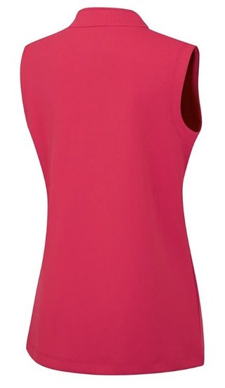 PING Lyla half zip ladies vest, rosebud