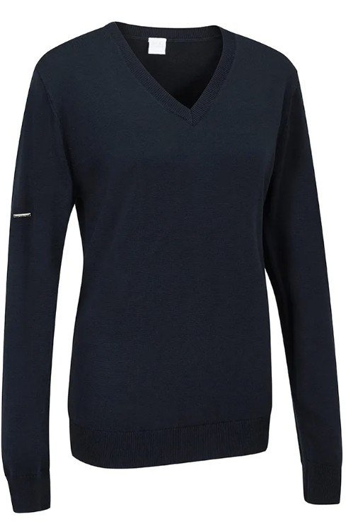 PING Tatton ladies v-neck sweater, navy