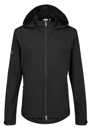 PING Milli Hooded waterproof women's jacket, black