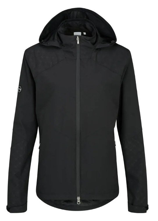 PING Milli Hooded waterproof women's jacket, black