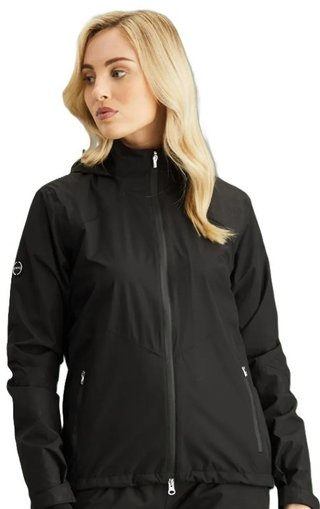 PING Milli Hooded waterproof women's jacket, black