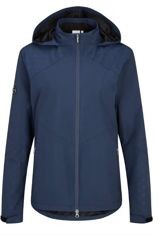PING Milli Hooded waterproof ladies jacket, oxford blue