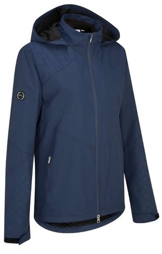 PING Milli Hooded waterproof ladies jacket, oxford blue