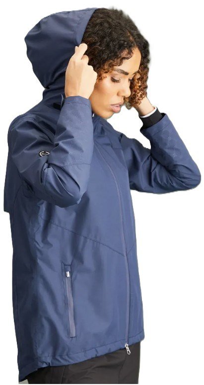 PING Milli Hooded waterproof ladies jacket, oxford blue