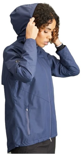 PING Milli Hooded waterproof ladies jacket, oxford blue