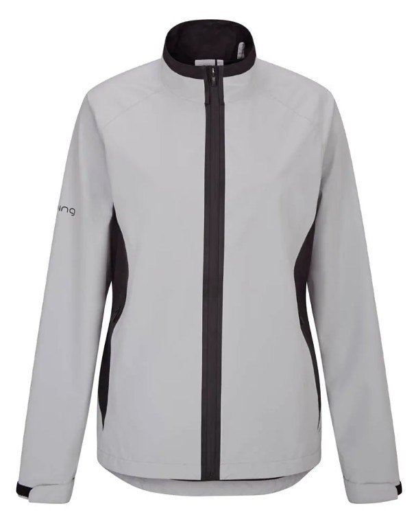 PING Stevie waterproof ladies jacket, grey/black