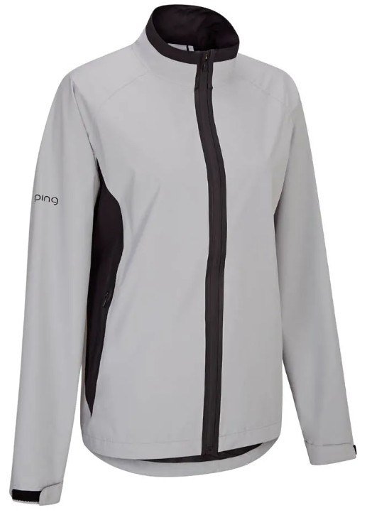 PING Stevie waterproof ladies jacket, grey/black
