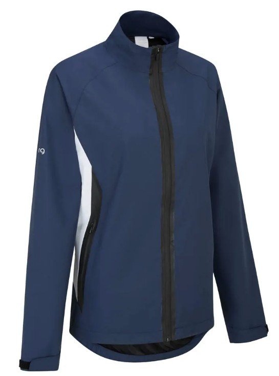 PING Stevie waterproof ladies jacket, blue/white