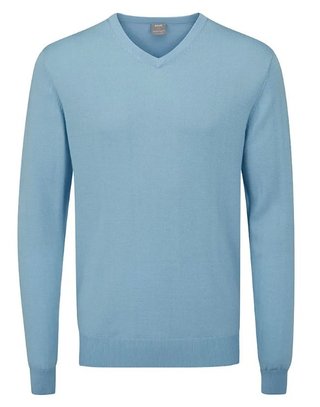 PING Sullivan V-Neck men's sweater, sky blue