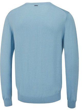 PING Sullivan V-Neck men's sweater, sky blue
