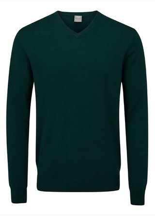 PING Sullivan mens V neck sweater, pine