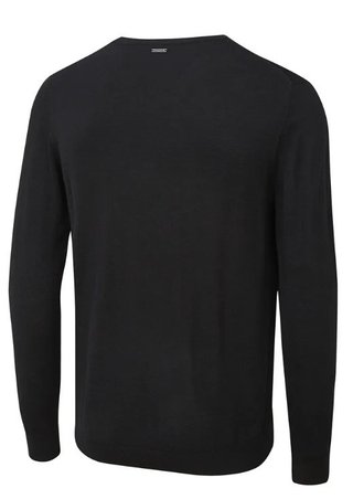 PING Sullivan mens V neck sweater, black