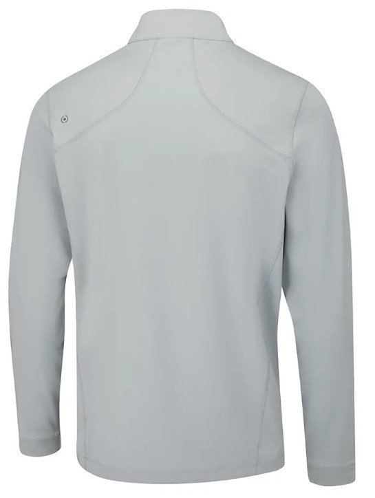 PING Latham Half Zip men's midlayer, pearl grey