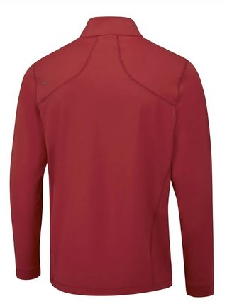 PING Latham Half Zip men's midlayer, rich red