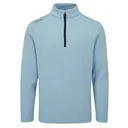 PING Ramsey half zip ribbed fleece men's pullover, sky blue marl