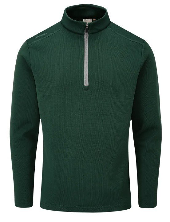 PING Ramsey half zip ribbed fleece men's pullover, pine