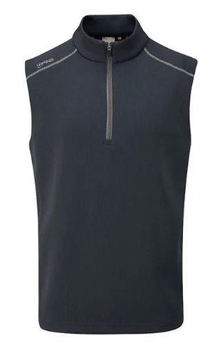 PING Ramsey men's ribbed fleece vest, navy